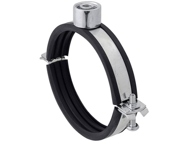 Fischer 500709, Rør klemme, Sort, Stål, 108 - 114 mm, 10,2 cm (4"), EPDM (pakning), Styren-butadien (SBR), Zink-stål, 1,5 kN