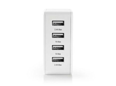 Nätladdare 4x USB 24W
