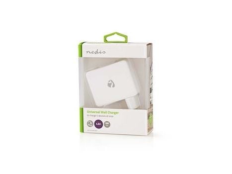 Nätladdare 4x USB 24W