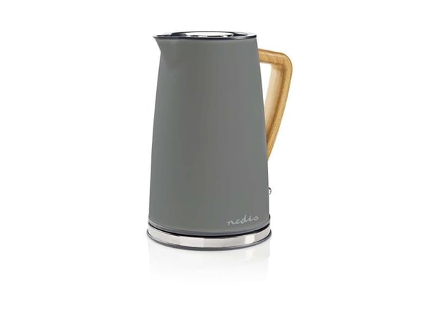 Nedis - Vattenkokare - 1.7 liter - 2.2 kW - grå