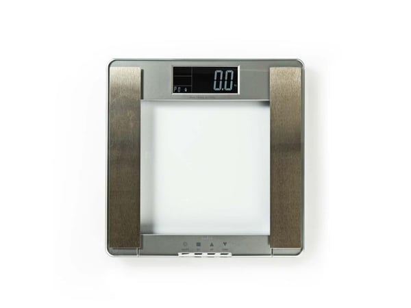 Nedis PESC120DCT, Elektronisk personvekt, 180 kg, 100 g, Sølv, Glass, LCD