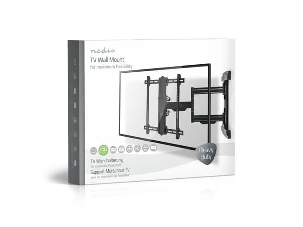 Nedis TVWM6550BK, 94 cm (37"), 2,03 m (80"), 50 kg, 200 x 100 mm, 600 x 400 mm, Sort