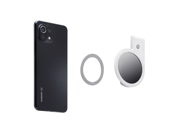 Joby Beamo, LED, Gjuten aluminium, Plast, 60 LM, 5600 K, Vit, iPhone with MagSafe, legacy iPhones, iPads, Android devices