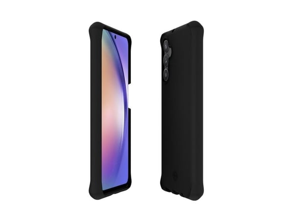 Mobilis SPECTRUM_R - Bagsidecover til mobiltelefon - grov - antimikrobiell, 100% resirkulert - Impacthane - sort