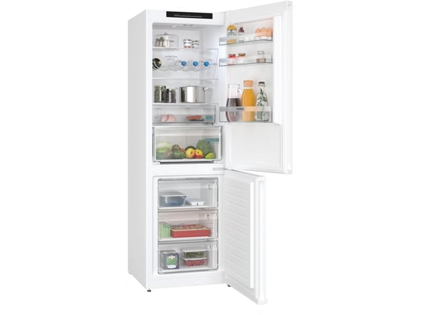 Siemens iQ300 KG36N2WCF - Kjøleskap/fryser - bunnfryser - bredde: 60 cm - dybde: 66.5 cm - høyde: 186 cm - 321 liter - Klasse C - hvit