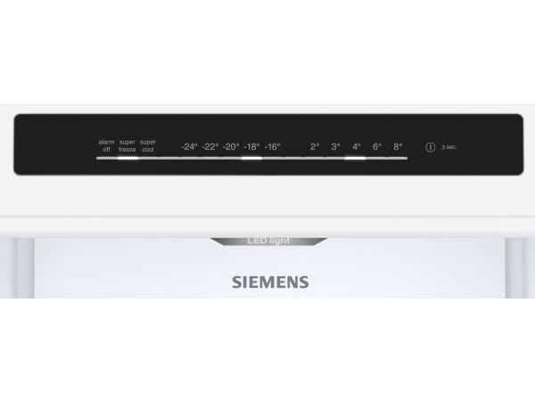 Siemens iQ300 KG36N2WCF - Kjøleskap/fryser - bunnfryser - bredde: 60 cm - dybde: 66.5 cm - høyde: 186 cm - 321 liter - Klasse C - hvit