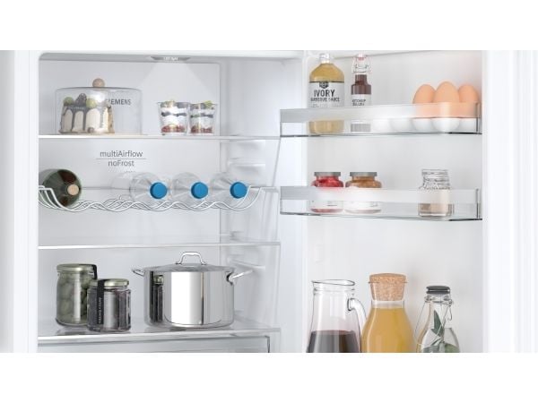 Siemens iQ300 KG36N2WCF - Kjøleskap/fryser - bunnfryser - bredde: 60 cm - dybde: 66.5 cm - høyde: 186 cm - 321 liter - Klasse C - hvit