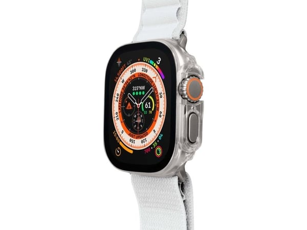 LAUT Shield, Etui, Smartklokke, Gjennomsiktig, Apple, Apple Watch 44mm, Glass, Polykarbonat (PC)
