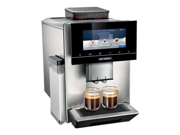 Siemens EQ900 TQ905D03 - Automatisk kaffemaskin med melkeskummer - 19 bar - rustfritt stål