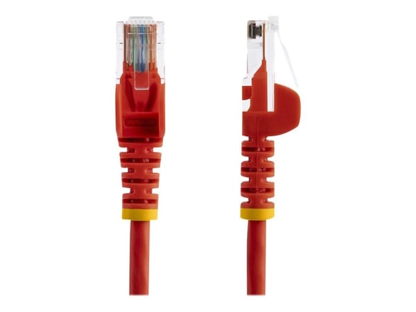 StarTech.com 3m Red Cat5e / Cat 5 Snagless Patch Cable - Patchkabel - RJ-45 (han) til RJ-45 (han) - 3 m - UTP - CAT 5e - formet, knastfri - rød