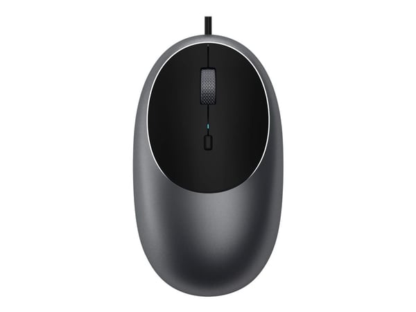 Satechi C1, Molempikätinen, IR LED, USB Type-C, 3200 DPI, Musta, Harmaa