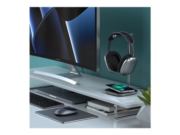 Satechi SV0155319010, Sisätila, USB, Langaton lataaminen, Musta, Harmaa