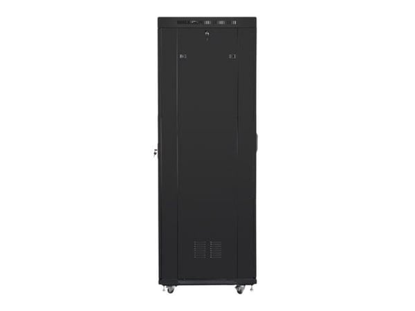 Lanberg - Rack skap - med 4 kjølevifter, display - svart, RAL 9004 - 42U - 19"