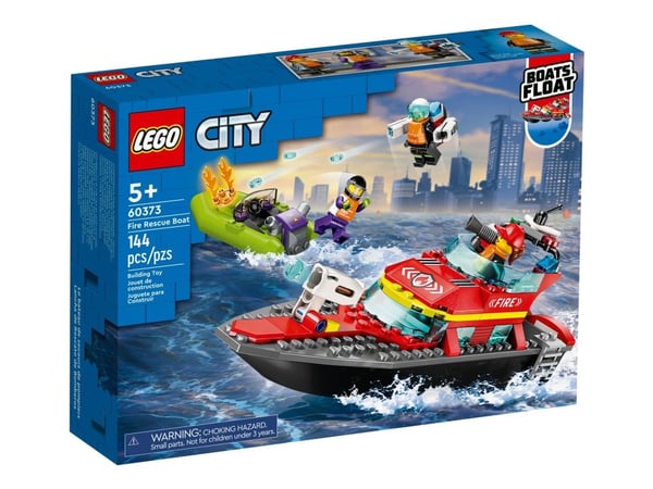 LEGO City 60373 Brannvesenets redningsbåt
