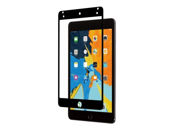 Moshi iVisor - Skjermbeskyttelse for nettbrett - rammefarge svart - for Apple iPad mini 5 (5. generasjon)