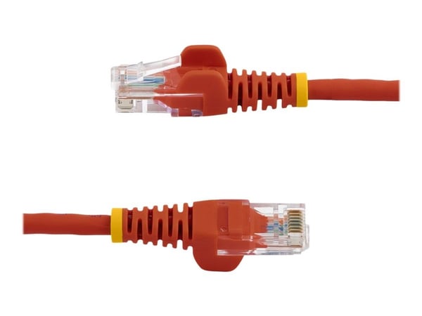 StarTech.com 3m Red Cat5e / Cat 5 Snagless Patch Cable - Patchkabel - RJ-45 (han) til RJ-45 (han) - 3 m - UTP - CAT 5e - formet, knastfri - rød