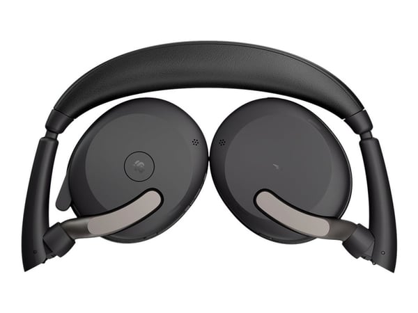 Jabra Evolve2 65 Flex MS Stereo - Hodesett - on-ear - Bluetooth - trådløs - aktiv støydemping - USB-A - svart - Certified for Microsoft Teams