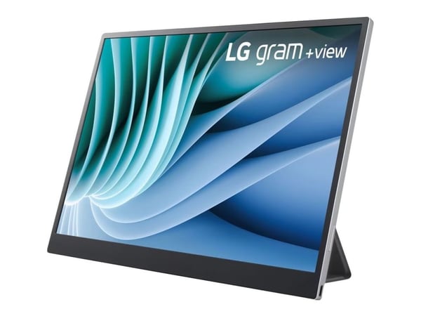 LG gram +view 16MR70 - LED-skjerm - 16" - portabel - 2560 x 1600 WQXGA - IPS - 350 cd/m² - 1200:1 - 2xUSB-C - sølv