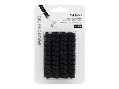 Bluelounge BLUCCO-BL, Avattava johdinside, Musta, 114 mm, 4 kpl