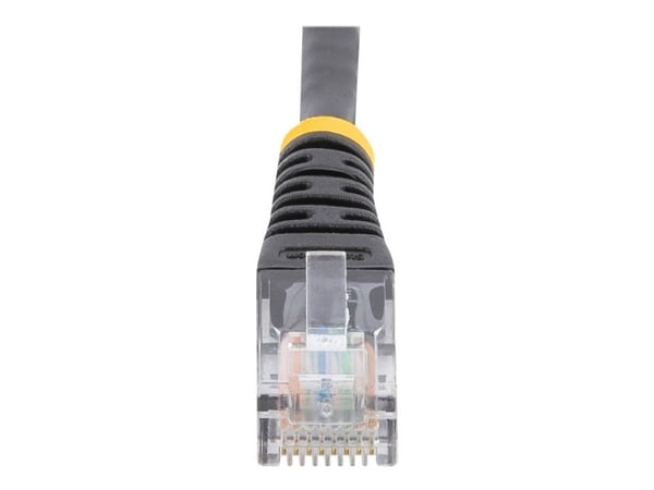StarTech.com 15m musta Cat5e / Cat 5 Molded Patch Cable - Patchkabel - RJ-45 (han) til RJ-45 (han) - 15 m - UTP - CAT 5e - formet - sortti