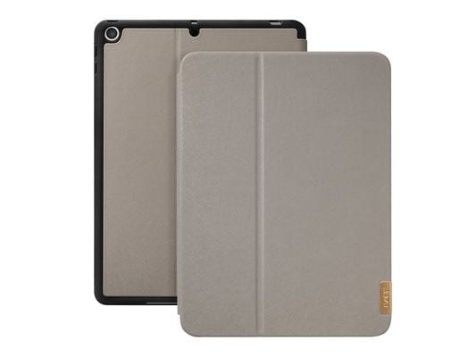 Laut PRESTIGE FOLIO - Lommebok for nettbrett - fauxlær, termoplast-polyuretan (TPU) - musegrått - 10.2" - for Apple 10.2-inch iPad (7. generasjon)