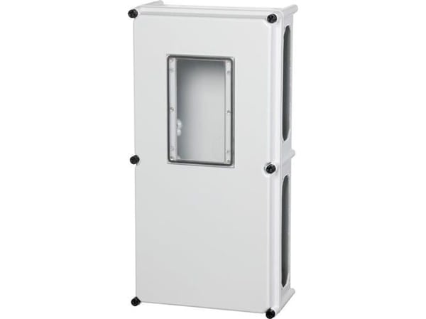 FIBOX Dæksel/låg SOLID P polyester 600 x 300 x 45 mm med målerrude IP65 uden skruer
