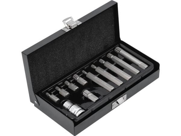Yato YT-0415, 10 stykker, 12-spline flens, M10, M12, M5, M6, M8, Stål, 25,4 / 2 mm (1 / 2")