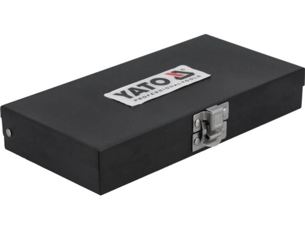 Yato YT-0415, 10 stykker, 12-spline flens, M10, M12, M5, M6, M8, Stål, 25,4 / 2 mm (1 / 2")