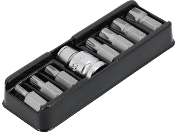 Yato YT-0418, 7 stykker, Ribe, 9.5 mm, M10, M12, M14, M5, M6, M7, M8, Stål, 25,4 / 2 mm (1 / 2")