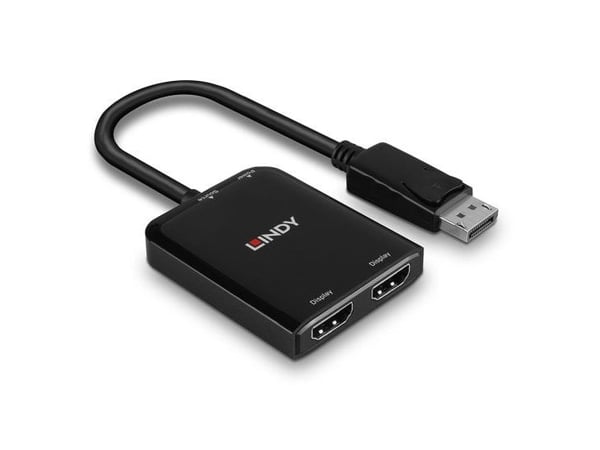 Lindy 38433, DisplayPort, 2 x HDMI, Hankjønn, Hunkjønn, Rett, Rett