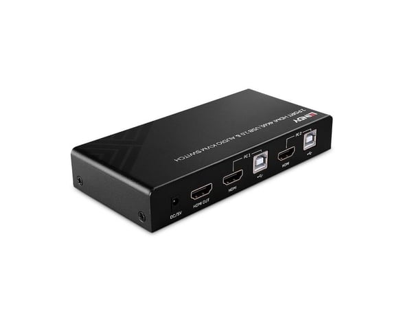 Lindy 32809, 4096 x 2160 piksler, 4K Ultra HD, Svart