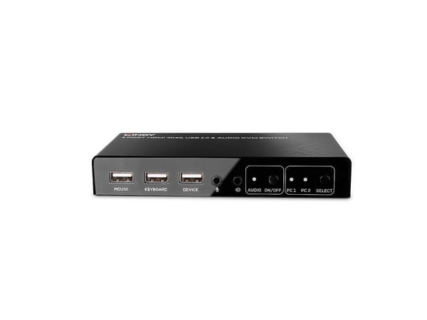 Lindy 32809, 4096 x 2160 piksler, 4K Ultra HD, Svart