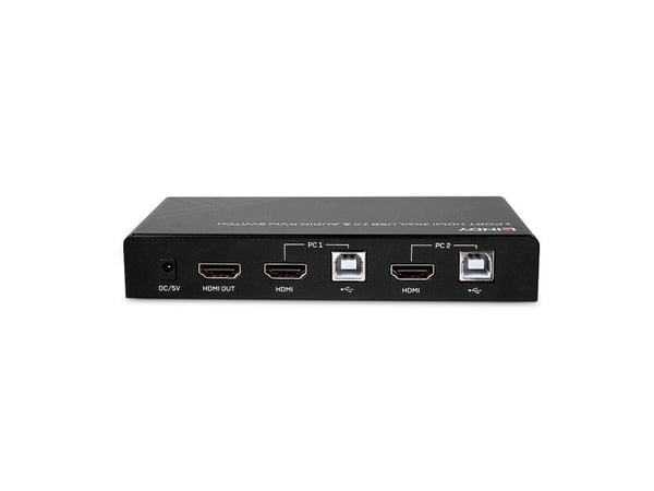 Lindy 32809, 4096 x 2160 piksler, 4K Ultra HD, Svart