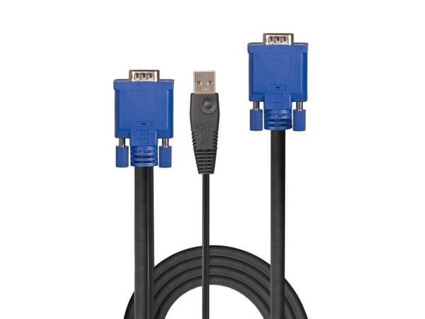 LINDY Yhdistetty KVM- ja USB-kaapeli 2m