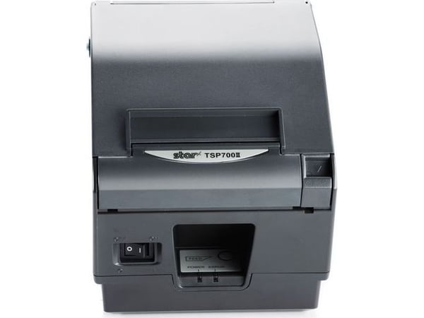 Star TSP743II-24 w/o I/F GRY - Kvittoskrivare - direkt termisk - Rulle (8,25 cm) - 406 x 203 dpi - upp till 250 mm/sek - kniv - kolgrå