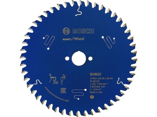 Bosch RUNDSAVKLINGE 165X20X2,6MM 48T EXP WOOD RUNDSAVKLINGE 165X20X2,6MM 48T EXP WOOD
