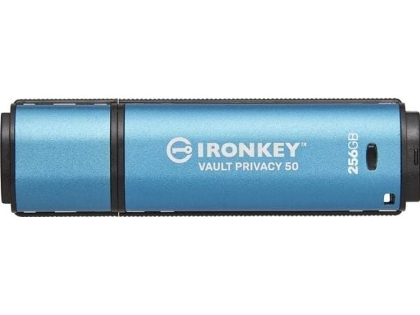 Kingston IronKey Vault Privacy 50 Series - USB-flashstasjon - kryptert - 256 GB - USB 3.2 Gen 1 - TAA-samsvar
