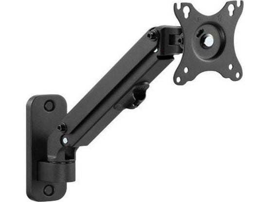 Gembird MA-WA1-01 - Monteringssett - justerbar arm - for LCD-skjerm - aluminium, stål, plastikk - finteksturert svart - skjermstørrelse: 17"-27" - ...