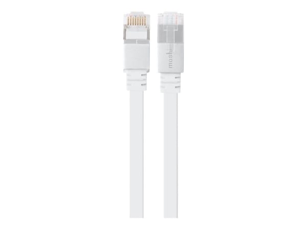 Moshi - Koblingskabel - RJ-45 (hann) til RJ-45 (hann) - 3.6 m - CAT 6 - flat - hvit