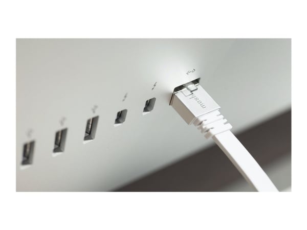 Moshi - Koblingskabel - RJ-45 (hann) til RJ-45 (hann) - 3.6 m - CAT 6 - flat - hvit