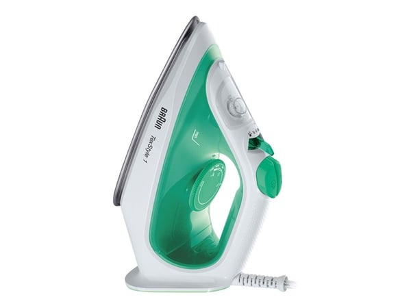 Braun TexStyle 1 SI 1040 GR - Dampstrykejern - såleplate: SuperCeramic - 2000 W - hvit/grønn