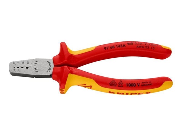 Knipex 97 68 145 A 97 68 145 A Krympetang Kabelsko 0,25 til 2,5 mm²