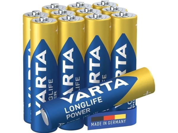 Varta BV-HE 12 AAA - Alkalisk - Sylindrisk - 1,5V - 4,45 cm - 1,05 cm (4903301112)