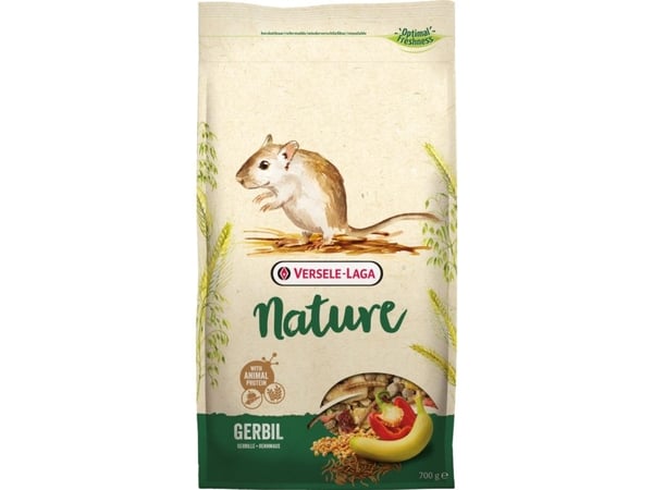 Versele-Laga Gerbil Nature, Frön, 700 g, Ökenråtta, Vitamin A, Vitamin D3, Vitamin E, Koppar, Jod, Strykjärn, Manganese, Selen, Zink, 16,5%