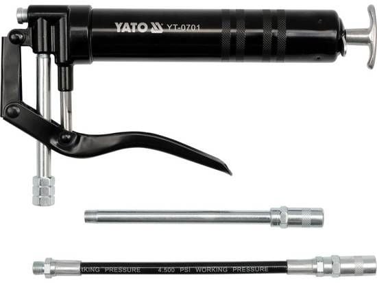 Yato YT-0701, Fettinjiseringspistol, Sort, Aluminium, 120 ml, 31 stang, 70 stang
