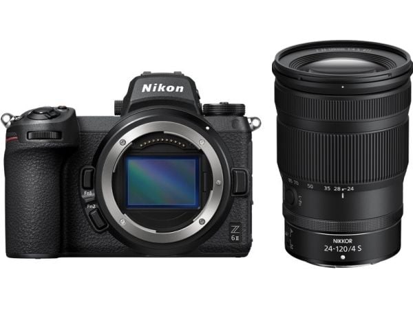 Nikon Z 6II + NIKKOR Z 24-120mm f/4 S, 24,5 MP, 6048 x 4024 pikseliä, CMOS, 4K Ultra HD, Kosketusnäyttö, Musta