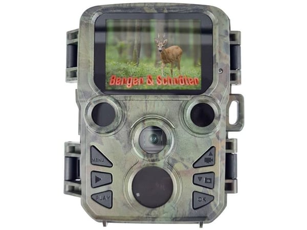 Berger &amp; Schröter Mini Wildlife Camera 20 Megapikseli Musta LEDit, Low Glow LEDit, Time lapse videot Naamiointi