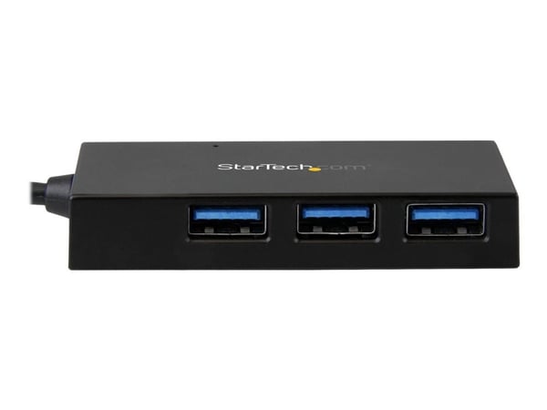 Startech 4-Port USB 3.0 Hub - Powered USB 3.1 Gen 1 Hub - USB-C to 1x USB-C and 3x USB-A Adapter - USB-C Port Expander (HB30C3A1CFB) - Hub - 4 x Su...