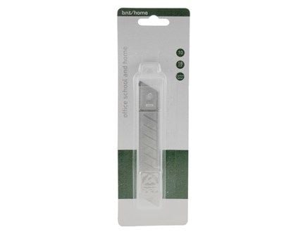 Reserveklinger 18mm til hobbykniv 10stk/pak - (10 stk.) Reserveklinger 18mm til hobbykniv 10stk/pak - (10 stk.)