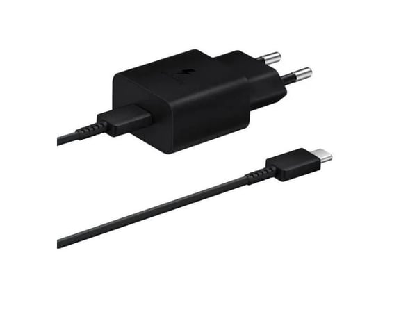 CoreParts - Strömadapter - 15 Watt - 3 A - PD 3.0, QC 3.0 (USB) - på kabel: USB-C - svart - med USB-C till USB-A-kabel